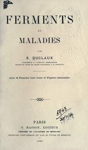 Cover of: Ferments et maladies.