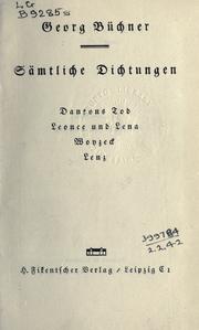 Cover of: Sämtliche Dichtungen.