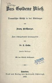 Cover of: goldene Vliess.: Dramatisches Gedicht in drei Abteilungen