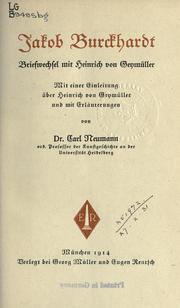 Briefwechsel mit Heinrich von Geymüller by Jacob Burckhardt
