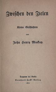 Cover of: Gesammelte Werke. by John Henry Mackay