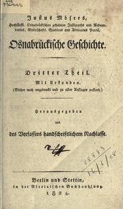 Cover of: Sämtliche Werke. by Justus Möser