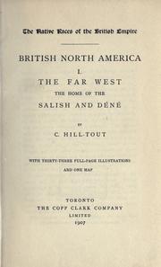 Cover of: British North America. by Charles Hill-Tout