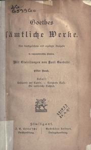 Cover of: Sämtliche Werke by Johann Wolfgang von Goethe