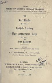 Cover of: Auf Wache: Novelle