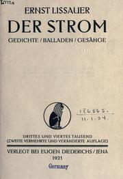 Cover of: Strom, Gedichte, Balladen, Gesänge.