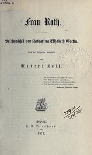 Cover of: Briefwechsel by Catharina Elisabeth Goethe