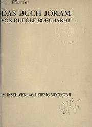 Cover of: Buch Joram.