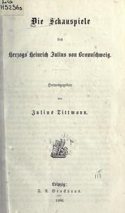 Cover of: Die Schauspiele