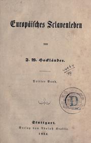 Cover of: Europäisches Sclavenleben.