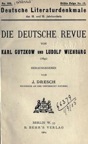 Cover of: Die deutsche Revue (1835)