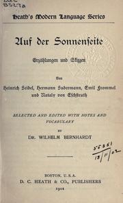 Cover of: Auf der Sonnenseite: Erzählungen und Skizzen