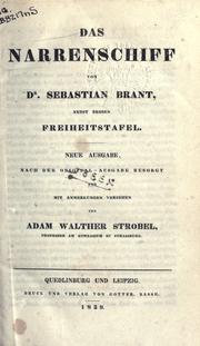 Cover of: Das Narrenschiff by Sebastian Brant