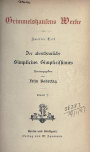 Cover of: Werke by Hans Jakob Christoffel von Grimmelshausen