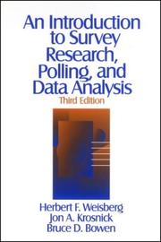 Cover of: An introduction to survey research, polling, and data analysis