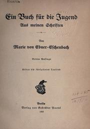 Cover of: Ein Buch für die Jugend aus meinen Schriften.
