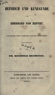 Cover of: Heinrich und Kunegunde