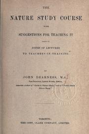 Cover of: The nature study course by John Dearness