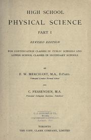Cover of: High school physical science