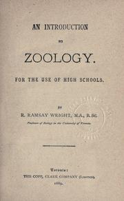 Cover of: An introduction to zoology by R. Ramsay Wright