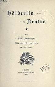 Cover of: Hölderlin; Reuter.