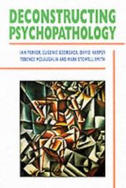 Cover of: Deconstructing psychopathology by Ian Parker... [et al.].