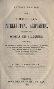 Cover of: The American arithmetic by John F. Stoddard