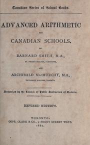 Cover of: Advanced arithmetic for Canadian schools