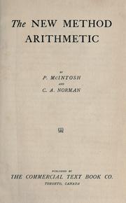 The new method arithmetic by P. McIntosh