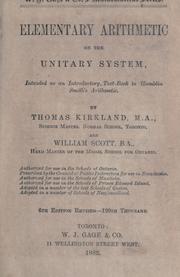 Cover of: Elementary arithmetic on the unitary system by Thomas Kirkland, Thomas Kirkland