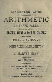 Examination papers in arithmetic in three parts