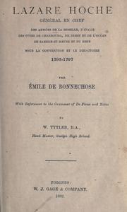 Cover of: Lazare Hoche by Émile de Bonnechose