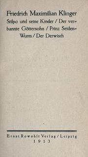Cover of: Dramatische Jugendwerke ...