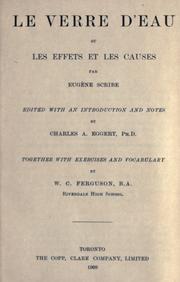 Cover of: Le verre d'eau by Eugène Scribe
