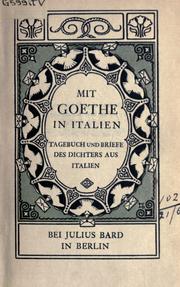 Cover of: Mit Goethe in Italian by Johann Wolfgang von Goethe