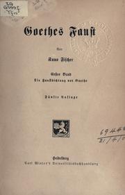 Cover of: Goethes Faust