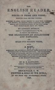 Cover of: The English reader, or Pieces in prose and verse by Lindley Murray