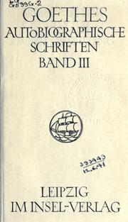 Cover of: Sämtliche Werke by Johann Wolfgang von Goethe