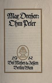 Cover of: Ohm Peter.