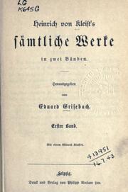 Cover of: Sämtliche Werke in zwei Bänden