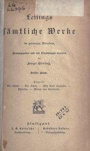 Cover of: Sämtliche Werke by Gotthold Ephraim Lessing