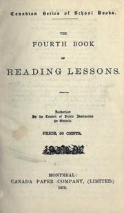 Cover of: fourth book of reading lessons | Ontario. Council of Public Instruction.