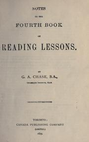 Cover of: Notes to the fourth book of reading lessons