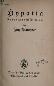 Cover of: Ausgewählte Schriften.
