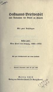 Cover of: Im persönlichen und brieflichen Verkehr by E. T. A. Hoffmann
