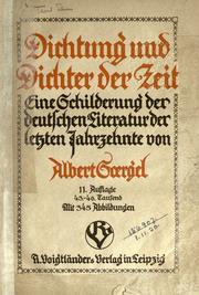 Cover of: Dichtung und Dichter der Zeit by Albert Soergel