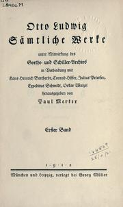Cover of: Sämtliche Werke: unter Mitwirkung des Goethe und Schiller-Archivs