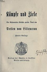 Cover of: Sämtliche Werke.