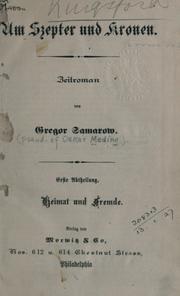 Cover of: Um Szepter und Kronen: Zeitroman