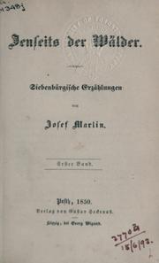 Cover of: Jenseits der Wälder: Siebenbürgische Erzählungen.